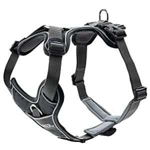 Hunter DIVO Hundegeschirr, M, 56-73 cm, grau/grau Hunter DIVO Hundegeschirr, M, 56-73 cm, grau/grau