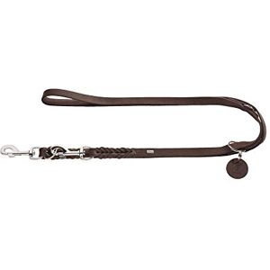 Hunter verstellbare Führleine SOLID EDUCATION, Farbe: dunkelbraun, Leder, geflochten, robust, weich, Größe: 18/200 Hunter verstellbare Führleine SOLID EDUCATION, Farbe: dunkelbraun, Leder, geflochten, robust, weich, Größe: 18/200