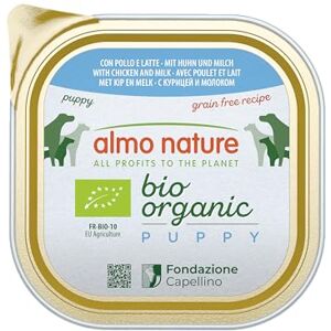 Almo Nature Bio Organic Puppy Nassfutter mit Huhn, 9er Pack (9 x 300 g) Almo Nature Bio Organic Puppy Nassfutter mit Huhn, 9er Pack (9 x 300 g)