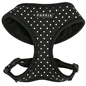 Puppia Dotty Hundegeschirr, Überkopf, kein Ziehen, kein Würgen, Spazierengehen, Training, verstellbar für kleine und mittelgroße Hunde, XS, Schwarz Puppia Dotty Hundegeschirr, Überkopf, kein Ziehen, kein Würgen, Spazierengehen, Training, verstellbar für kleine und mittelgroße Hunde, XS, Schwarz