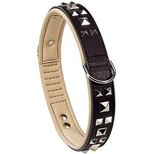 FERPLAST Giotto Luxor schwarzes Lederhalsband - 6 Größen - C25/44 FERPLAST Giotto Luxor schwarzes Lederhalsband - 6 Größen - C25/44