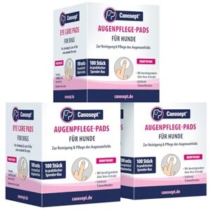 Canosept Augenpflege-Pads für Hunde 3 x 100 Stück Augenpflege Hund & Tränenfleckenentferner Hund – Augenreiniger für Hunde mit beruhigendem Aloe Vera Extrakt, schonende Hundepflege Canosept Augenpflege-Pads für Hunde 3 x 100 Stück Augenpflege Hund & Tränenfleckenentferner Hund – Augenreiniger für Hunde mit beruhigendem Aloe Vera Extrakt, schonende Hundepflege