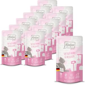 MjAMjAM Natürliches Nassfutter für Katzen - Hühnchen & Lachs - Getreidefrei MjAMjAM Natürliches Nassfutter für Katzen - Hühnchen & Lachs - Getreidefrei