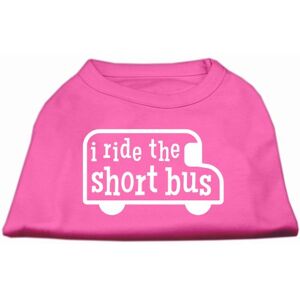 Mirage Pet Products I Ride The Short Bus Siebdruck-Shirt, Größe M, Hellrosa Mirage Pet Products I Ride The Short Bus Siebdruck-Shirt, Größe M, Hellrosa