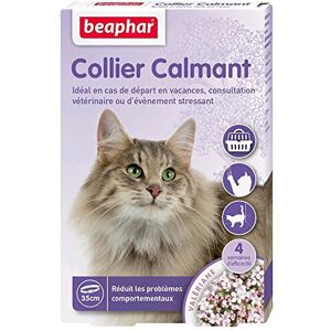 Beaphar NO Stress Baldrian Katzenhalsband, beruhigend, reduziert Stress und Verhaltensprobleme ohne Abhängigkeit oder Schläfrigkeit, 1 Halsband, 35 cm, 4 Wochen Beaphar NO Stress Baldrian Katzenhalsband, beruhigend, reduziert Stress und Verhaltensprobleme ohne Abhängigkeit oder Schläfrigkeit, 1 Halsband, 35 cm, 4 Wochen