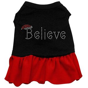 Mirage Pet Products Believe Haustierkleid mit Strasssteinen, 35,6 cm, Schwarz/Rot Mirage Pet Products Believe Haustierkleid mit Strasssteinen, 35,6 cm, Schwarz/Rot