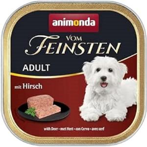Animonda Hundefutter nass mit Hirsch (22 x 150g), getreidefreies Hundefutter ohne Zucker, mit frischen, fleischigen Zutaten Animonda Hundefutter nass mit Hirsch (22 x 150g), getreidefreies Hundefutter ohne Zucker, mit frischen, fleischigen Zutaten