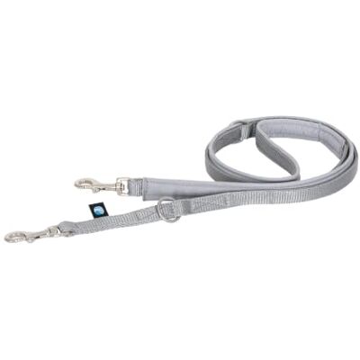 anny-x Anny·X Führleine Bolt Fun Grau-Silber gepolsterte Hundeleine, verstellbare Leine mit Bolzenkarabiner Größe Middle 1,75 m x 2,0 cm anny-x Anny·X Führleine Bolt Fun Grau-Silber gepolsterte Hundeleine, verstellbare Leine mit Bolzenkarabiner Größe Middle 1,75 m x 2,0 cm
