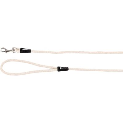 Flamingo Hundeleine Lago beige 130cm 8mm Mit verchromtem Karabinerhaken Flamingo Hundeleine Lago beige 130cm 8mm Mit verchromtem Karabinerhaken