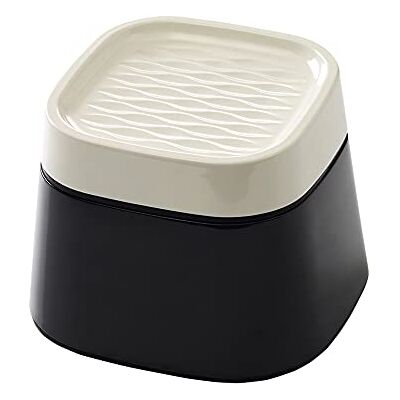 Savic Ergonomische Katzenfutter-Schüssel - Creme / Schwarz - 22x22x16cm Savic Ergonomische Katzenfutter-Schüssel - Creme / Schwarz - 22x22x16cm