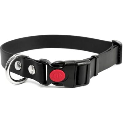 Mystique ® Biothane Safety klick Halsband 25mm 40-50cm schwarz Mystique ® Biothane Safety klick Halsband 25mm 40-50cm schwarz