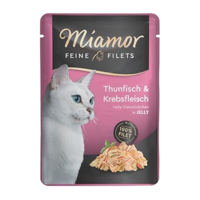 Miamor Feine Filets in Jelly Thun & Krebs 24x100g Miamor Feine Filets in Jelly Thun & Krebs 24x100g