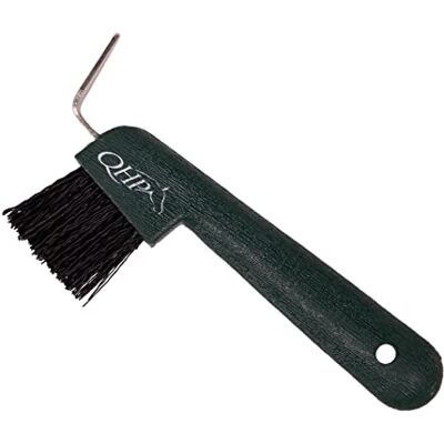 QHP Hufkratzer Color mit Bürste (olivgrün) QHP Hufkratzer Color mit Bürste (olivgrün)
