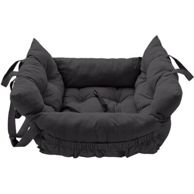 Hunter Autokissen Seoul – bequemes Hundebett fürs Auto, auch als Reisebett nutzbar, mit Sicherheitsgurt & Karabiner, rutschfest befestigbar, weich gepolstert, mit Außentasche, waschbar (schwarz) Hunter Autokissen Seoul – bequemes Hundebett fürs Auto, auch als Reisebett nutzbar, mit Sicherheitsgurt & Karabiner, rutschfest befestigbar, weich gepolstert, mit Außentasche, waschbar (schwarz)