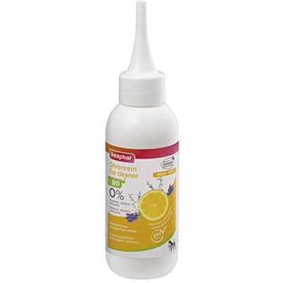 Beaphar Bio Ohrenrein Milch Für Hunde Und Katzen 98,9% Inhaltsstoffe Aus Biologischem Anbau 0% Parabene, Silikone, Farbstoffe 100 ml Beaphar Bio Ohrenrein Milch Für Hunde Und Katzen 98,9% Inhaltsstoffe Aus Biologischem Anbau 0% Parabene, Silikone, Farbstoffe 100 ml