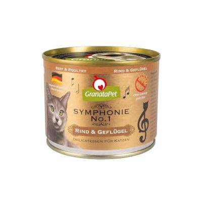 GranataPet Symphonie - Rind & Geflügel Katzenfutter - Nass & Glutenfrei GranataPet Symphonie - Rind & Geflügel Katzenfutter - Nass & Glutenfrei