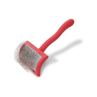 Chris Christensen Big G Coral Slicker Bürste, Pflegen wie ein Profi, Fluff Entwirrung Stil, spart Zeit & Energie, Medium, für Haustiere, perfekt für Hunde & Katzen Chris Christensen Big G Coral Slicker Bürste, Pflegen wie ein Profi, Fluff Entwirrung Stil, spart Zeit & Energie, Medium, für Haustiere, perfekt für Hunde & Katzen