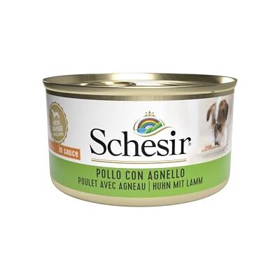 Schesir Dog Pollo con Agnello 85 gr - Hundefutter Schesir Dog Pollo con Agnello 85 gr - Hundefutter