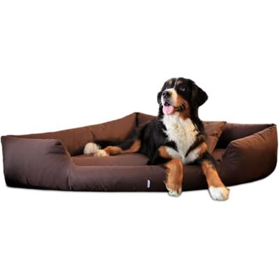 tierlando ® Trivia Komfort Hundebett, Platzsparendes Eckbett, Dreieckbett mit abnehmbarem Oxford 600D-Bezug, Größe: 100x100cm Farbe: 01 Braun tierlando ® Trivia Komfort Hundebett, Platzsparendes Eckbett, Dreieckbett mit abnehmbarem Oxford 600D-Bezug, Größe: 100x100cm Farbe: 01 Braun