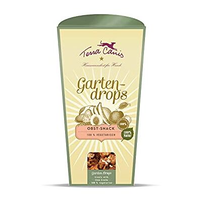 Terra Canis Obst mit Kokosmehl, Gartendrops Hundekekse, 250g 100% Lebensmittelqualität aller Rohstoffe, vegetarische Kekse, ideal als Belohnung, getreide- und glutenfrei Terra Canis Obst mit Kokosmehl, Gartendrops Hundekekse, 250g 100% Lebensmittelqualität aller Rohstoffe, vegetarische Kekse, ideal als Belohnung, getreide- und glutenfrei