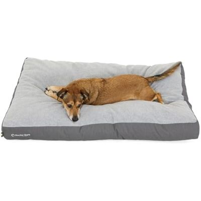 Doctor Bark Hundekissen Große Hunde Waschbar Hundebett Weich Flauschig Strapazierfähiges Kuscheliges Liegekissen GreenLabel (L 100x72 cm, Grau) Doctor Bark Hundekissen Große Hunde Waschbar Hundebett Weich Flauschig Strapazierfähiges Kuscheliges Liegekissen GreenLabel (L 100x72 cm, Grau)