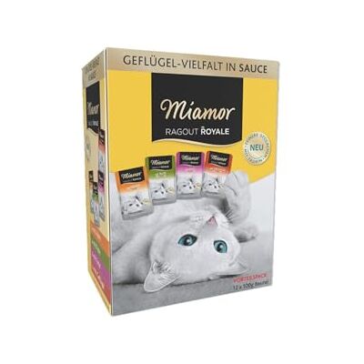 Miamor Ragout Royale in Sauce Multibox Nassfutter in Sauce für ausgewachsene Katzen. Alleinfutter im Frischebeutel ohne Soja, Farb- und Konservierungsstoffe 4x12x100g Geflügelvielfalt Miamor Ragout Royale in Sauce Multibox Nassfutter in Sauce für ausgewachsene Katzen. Alleinfutter im Frischebeutel ohne Soja, Farb- und Konservierungsstoffe 4x12x100g Geflügelvielfalt