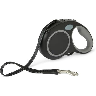 Amazon Ausziehbare Hundeleine, Reflektierend, 5 m Bandlänge, Bis zu 25 kg, Rutschfester Griff, Quick-Lock-Funktion, M Amazon Ausziehbare Hundeleine, Reflektierend, 5 m Bandlänge, Bis zu 25 kg, Rutschfester Griff, Quick-Lock-Funktion, M