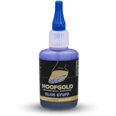 HOOFGOLD BlueStuff 50 ml, Strahlpflege Pferd für Huf & Strahlfurche Strahlfäule & White Line Disease, weiche & riechende Hufe, hochwirksames Strahlmittel, ADMR-konforme gezielte Hufpflege HOOFGOLD BlueStuff 50 ml, Strahlpflege Pferd für Huf & Strahlfurche Strahlfäule & White Line Disease, weiche & riechende Hufe, hochwirksames Strahlmittel, ADMR-konforme gezielte Hufpflege