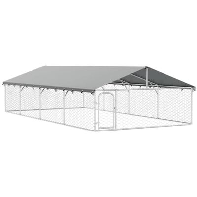 vidaXL Outdoor Hundezwinger Dach 600x300x150cm Hundekäfig Hundehaus Hundehütte vidaXL Outdoor Hundezwinger Dach 600x300x150cm Hundekäfig Hundehaus Hundehütte