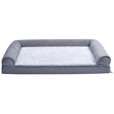 Amazon Couchbett aus Schaumstoff für Hunde und Haustiere mit abnehmbarem Bezug, Grau, 91 x 69 x 17 cm (L x W x H) Amazon Couchbett aus Schaumstoff für Hunde und Haustiere mit abnehmbarem Bezug, Grau, 91 x 69 x 17 cm (L x W x H)