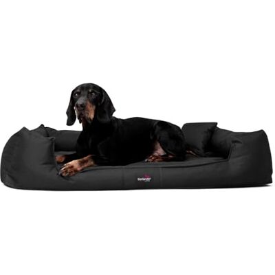 tierlando ® Orthopädisches Hundebett Goofy für große Hunde XL bis XXXL mit waschbarerem Polyester-Bezug, ideal bei Gelenkproblemen Größe: 110x90cm Farbe: 03 Schwarz tierlando ® Orthopädisches Hundebett Goofy für große Hunde XL bis XXXL mit waschbarerem Polyester-Bezug, ideal bei Gelenkproblemen Größe: 110x90cm Farbe: 03 Schwarz