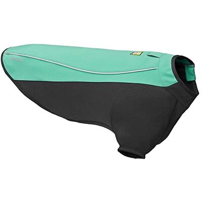 RUFFWEAR Cloud Chaser Jacket, Warmer, Wetterfester Hundemantel mit Ärmeln, Aurora Teal, XX-Small RUFFWEAR Cloud Chaser Jacket, Warmer, Wetterfester Hundemantel mit Ärmeln, Aurora Teal, XX-Small