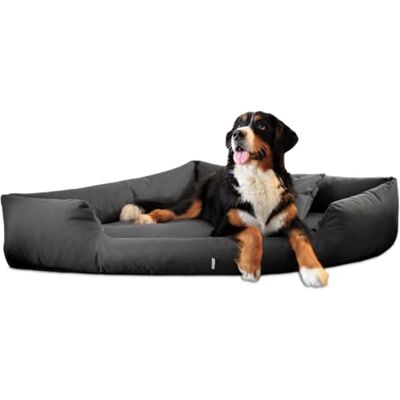 tierlando ® Trivia Komfort Hundebett, Platzsparendes Eckbett, Dreieckbett mit abnehmbarem Oxford 600D-Bezug, Größe: 120x120cm Farbe: 02 Graphit tierlando ® Trivia Komfort Hundebett, Platzsparendes Eckbett, Dreieckbett mit abnehmbarem Oxford 600D-Bezug, Größe: 120x120cm Farbe: 02 Graphit