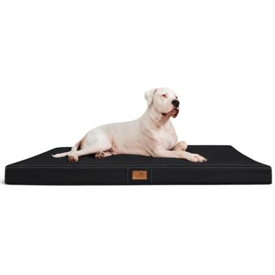 tierlando ® Orthopädische Hundematratze Oscar Easy CLEAN aus Kunstleder mit Visco-Schaumfüllung, druckentlastende Hundematte mit Rutschfester Unterseite Größe: 120x90cm Farbe: 03 Schwarz tierlando ® Orthopädische Hundematratze Oscar Easy CLEAN aus Kunstleder mit Visco-Schaumfüllung, druckentlastende Hundematte mit Rutschfester Unterseite Größe: 120x90cm Farbe: 03 Schwarz