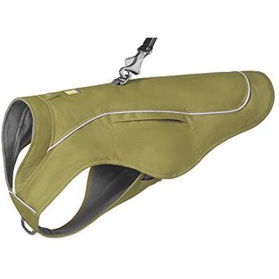 RUFFWEAR Overcoat Fuse 2-in-1-Kombination aus Hundemantel und -Geschirr, mit Fleece Gefütterte Hundejacke – Zederngrün, XL RUFFWEAR Overcoat Fuse 2-in-1-Kombination aus Hundemantel und -Geschirr, mit Fleece Gefütterte Hundejacke – Zederngrün, XL