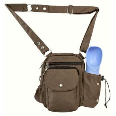 Nijens ® Konstanz Braun – Gassitasche mit integriertem Flaschenhalter – Leckerlitasche für Hunde, wasserabweisend, 2-in-1 Tasche mit waschbaren Fächern – für Gassi & Training Nijens ® Konstanz Braun – Gassitasche mit integriertem Flaschenhalter – Leckerlitasche für Hunde, wasserabweisend, 2-in-1 Tasche mit waschbaren Fächern – für Gassi & Training