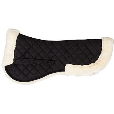 PFIFF 102876 Sattelpad mit Kunstfell, Sattelunterlage, Schwarz-Naturfarben Full PFIFF 102876 Sattelpad mit Kunstfell, Sattelunterlage, Schwarz-Naturfarben Full