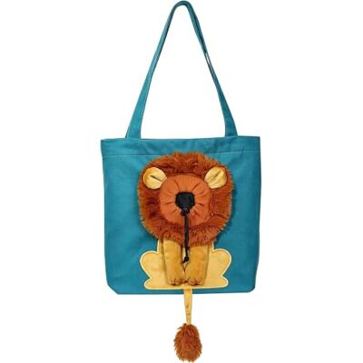 Generic Canvas-Tasche für Haustiere – Niedliche Löwen-Tasche mit Öffnung für den Kopf (für kleine Hunde & Katzen) Generic Canvas-Tasche für Haustiere – Niedliche Löwen-Tasche mit Öffnung für den Kopf (für kleine Hunde & Katzen)