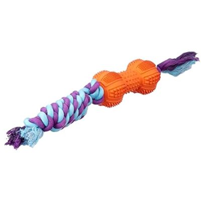 Zolux Hundespielzeug Gummiknochen mit Seil 12 cm Zolux Hundespielzeug Gummiknochen mit Seil 12 cm