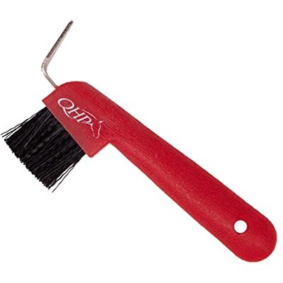 QHP Hufkratzer Color mit Bürste (Leuchtend rot) QHP Hufkratzer Color mit Bürste (Leuchtend rot)