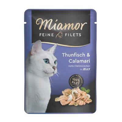 Miamor Feine Filets in Jelly Thun & Calamari 24x100g Miamor Feine Filets in Jelly Thun & Calamari 24x100g