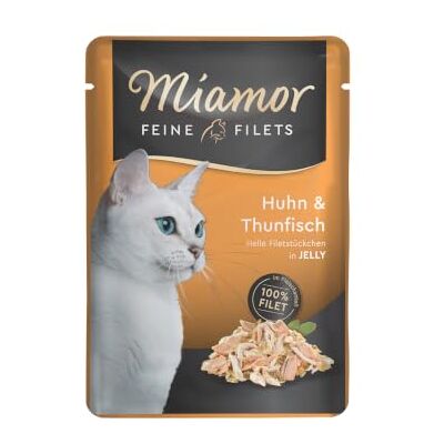 Miamor Feine Filets in Jelly Huhn & Thun 24x100g Miamor Feine Filets in Jelly Huhn & Thun 24x100g