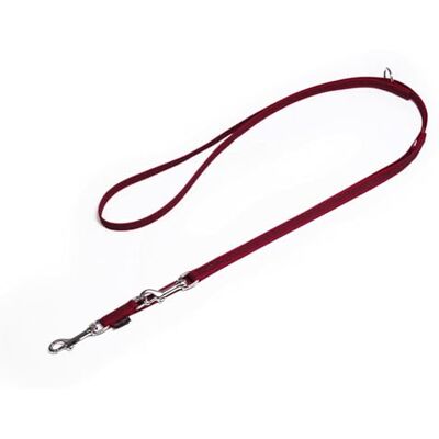 Mystique ® Gummierte Umhängeleine Leine 15mm Standard Karabiner weinrot 2,5m Mystique ® Gummierte Umhängeleine Leine 15mm Standard Karabiner weinrot 2,5m