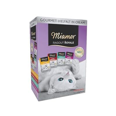 Miamor Ragout Royale in Cream Multibox Nassfutter für ausgewachsene Katzen mit Ragout-Stückchen in Cream. Alleinfutter in Frischebeutel ohne Soja, Farb- und Konservierungsstoffe 5x12x100g Miamor Ragout Royale in Cream Multibox Nassfutter für ausgewachsene Katzen mit Ragout-Stückchen in Cream. Alleinfutter in Frischebeutel ohne Soja, Farb- und Konservierungsstoffe 5x12x100g