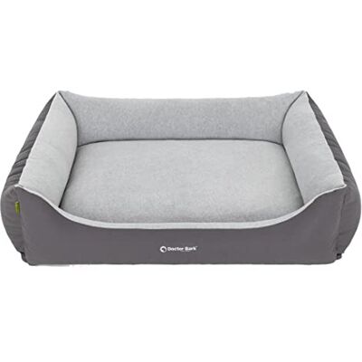 Doctor Bark Hundebett Grosse Hunde Hundekorb Waschbar Flauschig, Weich und Kuschelig Robust und Strapazierfähig Made in Germany GreenLabel (XL 110x85 cm, Grau) Doctor Bark Hundebett Grosse Hunde Hundekorb Waschbar Flauschig, Weich und Kuschelig Robust und Strapazierfähig Made in Germany GreenLabel (XL 110x85 cm, Grau)