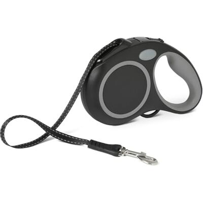 Amazon Ausziehbare Hundeleine, Reflektierend, 5 m Bandlänge, Bis zu 15 kg, Rutschfester Griff, Quick-Lock-Funktion, S Amazon Ausziehbare Hundeleine, Reflektierend, 5 m Bandlänge, Bis zu 15 kg, Rutschfester Griff, Quick-Lock-Funktion, S