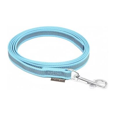 Mystique ® Gummierte Leine 15mm ohne Handschlaufe Standard Karabiner hellblau 1m Mystique ® Gummierte Leine 15mm ohne Handschlaufe Standard Karabiner hellblau 1m