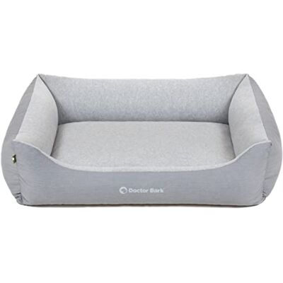 Doctor Bark Hundebett Mittelgroße Hunde Hundekörbchen Flauschig und Weich Waschbar, Strapazierfähig, Kuschelig Made in Germany GreenLabel (L 97x75 cm, Hellgrau) Doctor Bark Hundebett Mittelgroße Hunde Hundekörbchen Flauschig und Weich Waschbar, Strapazierfähig, Kuschelig Made in Germany GreenLabel (L 97x75 cm, Hellgrau)