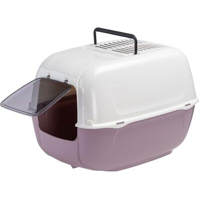 Ferplast Lettiera Gatto Chiusa, Toilette per Gatti Coperta, 2 Filtri al Carbone Attivo Antiodore Inclusi, Porta Battente Oscurata, 39,5 x 52,5 x h 38 cm, PRIMA Lettiera Gatto Grande, Glicine Ferplast Lettiera Gatto Chiusa, Toilette per Gatti Coperta, 2 Filtri al Carbone Attivo Antiodore Inclusi, Porta Battente Oscurata, 39,5 x 52,5 x h 38 cm, PRIMA Lettiera Gatto Grande, Glicine