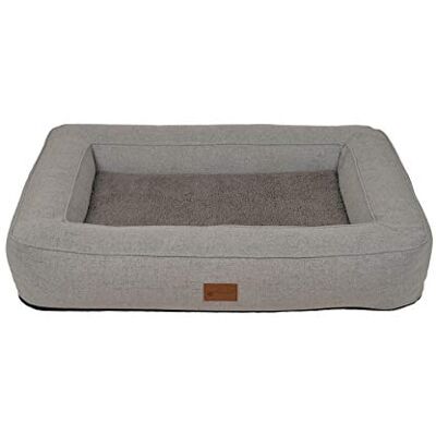 Petlando orthopädisches Hundebett Lima Ortho, ergonomische Liegefläche, waschbar 60°C, rutschfest, XL Stone, Hundematte grau, Hundekissen für große Hunde L 120 x B 85 x H 17 cm Petlando orthopädisches Hundebett Lima Ortho, ergonomische Liegefläche, waschbar 60°C, rutschfest, XL Stone, Hundematte grau, Hundekissen für große Hunde L 120 x B 85 x H 17 cm
